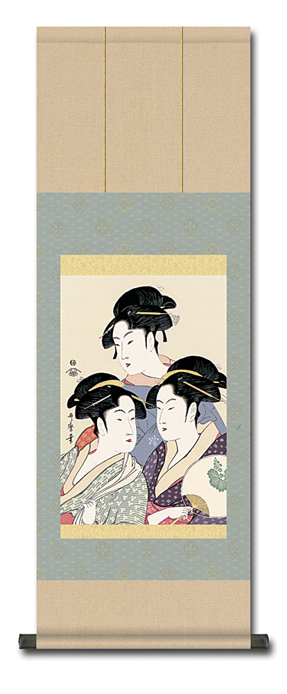 喜多川歌麿　寛政三美人　額装品 寛政三美人 - Wikipedia