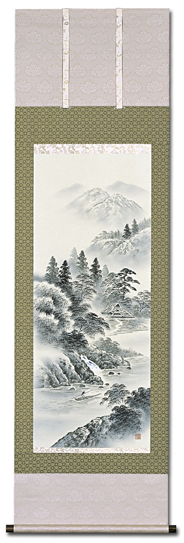 岩絵具　御嶽山　縦57cm  横50cm 876e88390bea1085d7756e9c6625e5